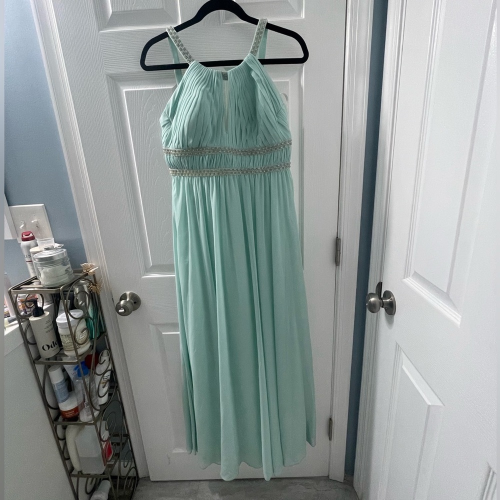 Bill Levkoff Mint Green Dress